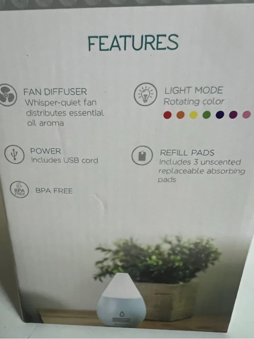 Essential Oil Diffuser - Mint Green